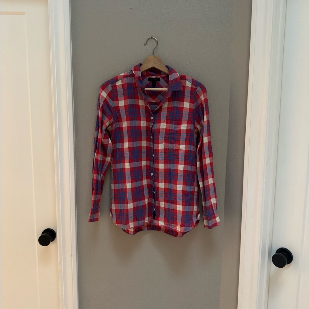 Jcrew Plaid Button Down Shirt